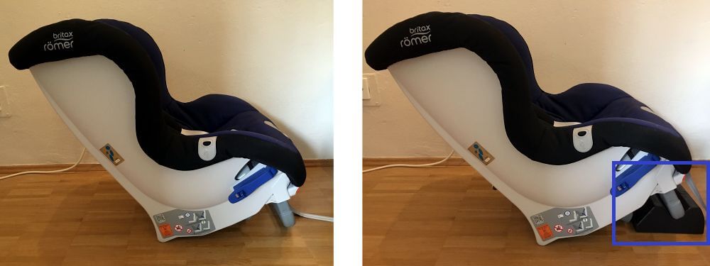 Kindersitz-nach-vornfallen-verhindern-Britax-Roemer-MaxWax-Einbau-mit-und-ohne-Unterlegkeil